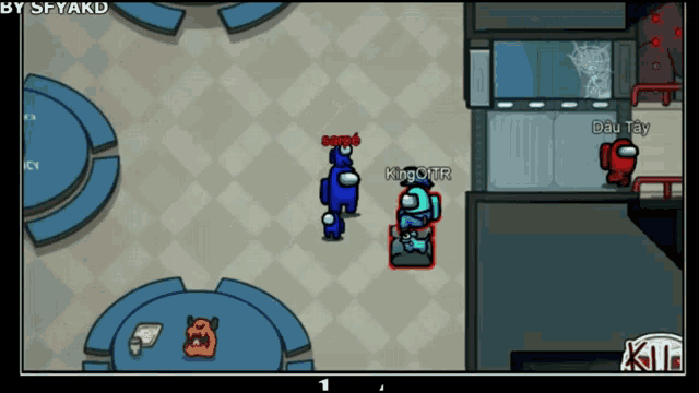 among us is a game that is being played on a tablet