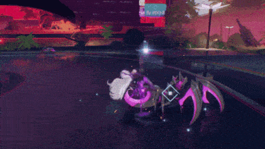 a video game scene with a sign that says ' n vivian '