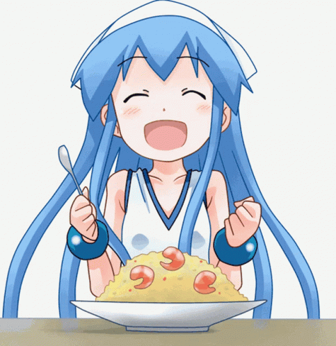 Ika Musume Shrimp Ika Musume Eating GIF - Ika Musume Shrimp Ika Musume Eating GIFs