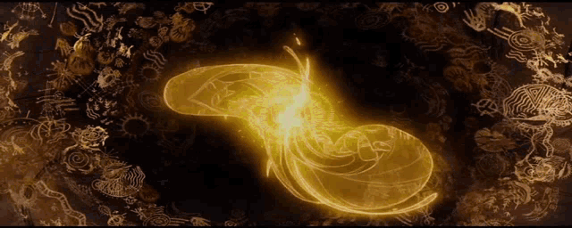 a drawing of a butterfly is surrounded by drawings of animals