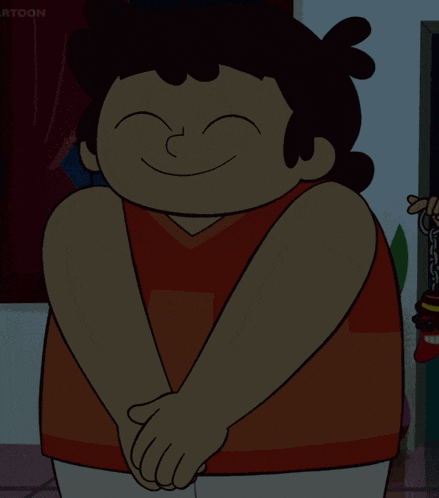 a cartoon character with the word cartoon on the bottom left