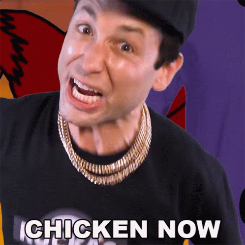 Chicken Now Rucka Rucka Ali GIF - Chicken Now Rucka Rucka Ali Rap God Parody Song GIFs