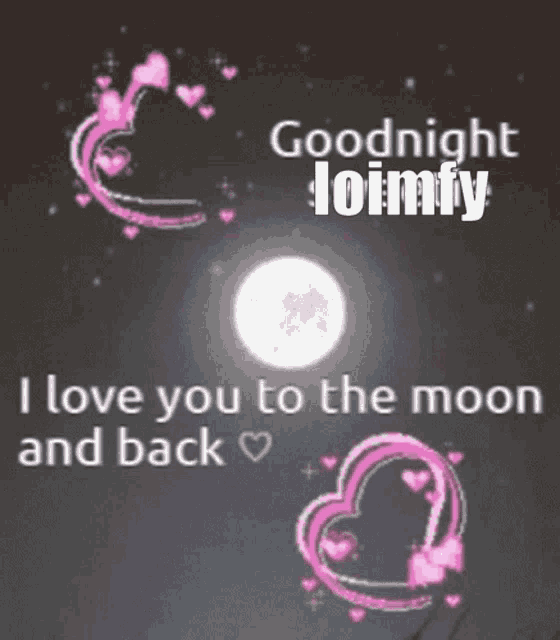 a picture of a moon with the words " i love you to the moon and back " written on it