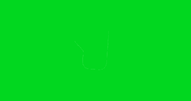 a green screen with the word go on it