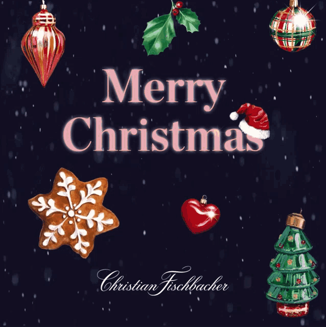 Merry Christmas Christian Fischbacher GIF - Merry Christmas Christian Fischbacher Bed Linen GIFs