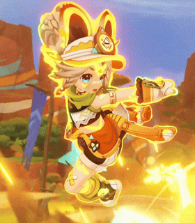 a cartoon character with a hat that says ' i ' on it