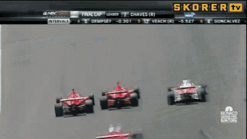 You'Ll Never See A Better Indy Finish Than This... GIF - F1racing Close Race Finish Line GIFs