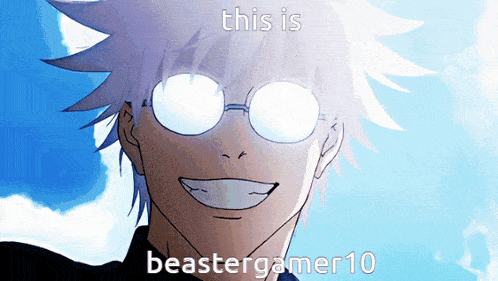 a picture of a man with glasses and the words this is beastergamer10 on the bottom