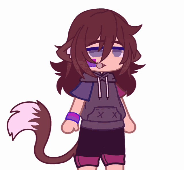 a drawing of a girl with a hoodie that says xx