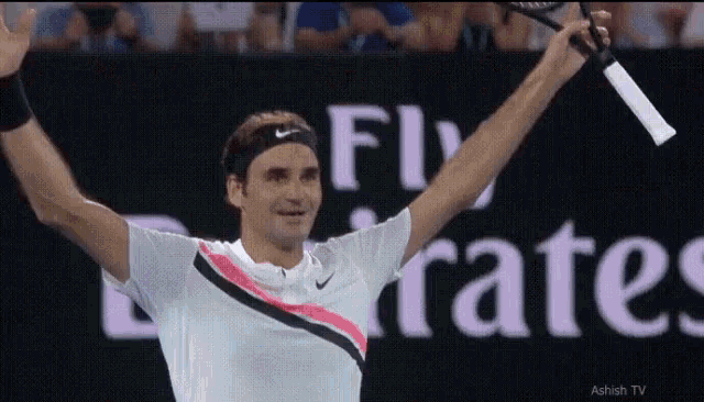 Federer Win GIF