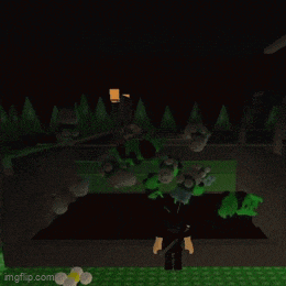 a screenshot of a video game with a person standing in front of a fence