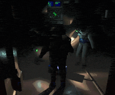 a person in a video game is standing in front of a screen that says " flow "