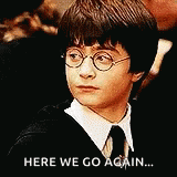 Harry Potter Daniel Radcliffe GIF - Harry Potter Daniel Radcliffe Here We Go Again GIFs