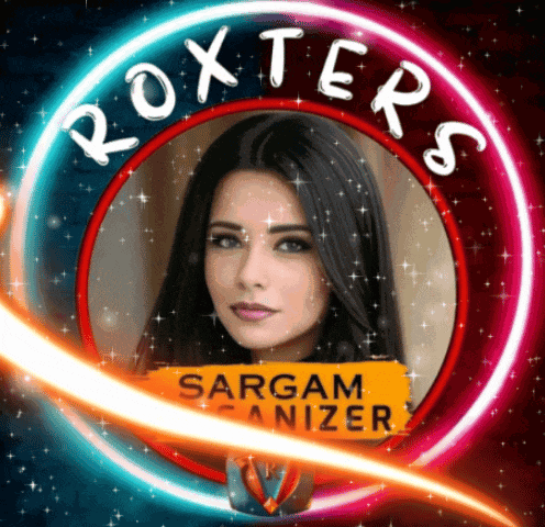 a picture of a woman in a circle with the word roxters