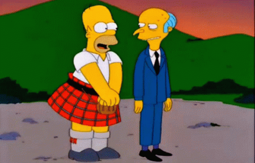 Homer Kilt GIF - Homer Kilt GIFs