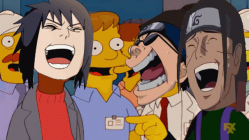 Laughing The Simpsons GIF - Laughing The Simpsons Hashirama GIFs