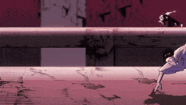 a drawing of a person crawling on the floor