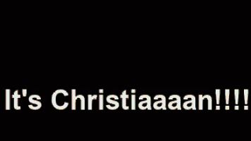 two men are standing next to each other and one of them is holding a piece of paper that says christian !!!