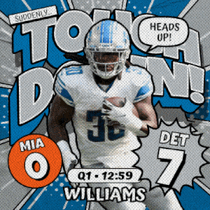 a football player named mia o williams is running with a ball