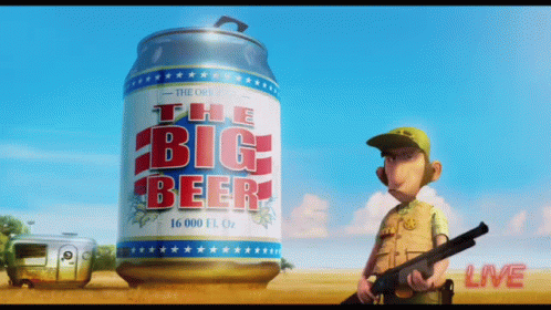 The Big Beer Cock Gun GIF - The Big Beer Cock Gun Point Gun GIFs