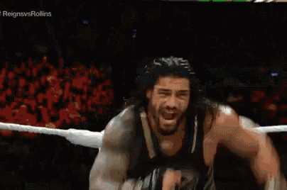 roman reigns is a wrestler in a boxing ring .
