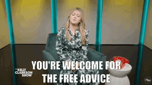 Kelly Clarkson Kelly Clarkson Show GIF - Kelly Clarkson Kelly Clarkson Show Youre Welcome For The Free Advice GIFs