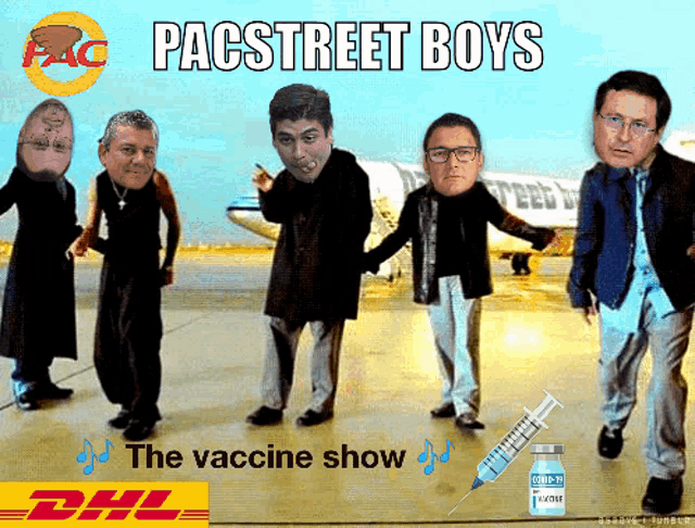 pacstreet boys the vaccine show is being advertised