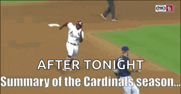 a baseball player with the number 3 on his jersey is running towards another player on the field .