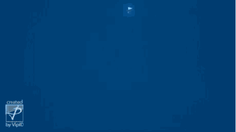 a blue background with a white castle in the middle and a logo for vipid