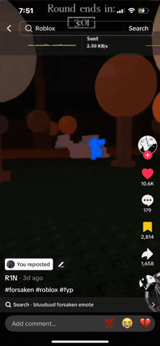 a screenshot of a round ends in roblox app
