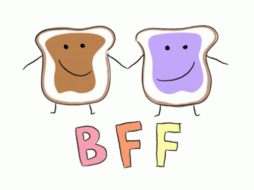 Bffs Hold Hands GIF - Bffs Hold Hands Peanut Butter GIFs