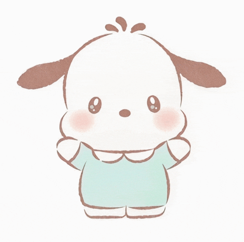 a drawing of a dog wearing a blue shirt on a white background