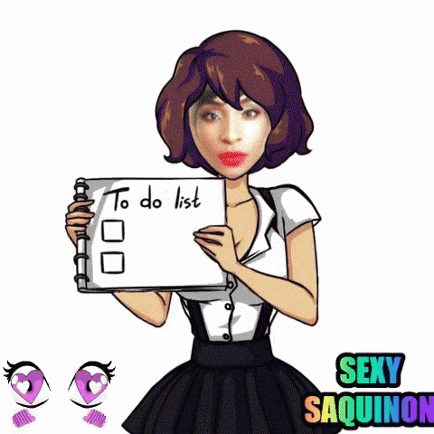 To Do List In Love GIF - To Do List In Love Saquinon GIFs