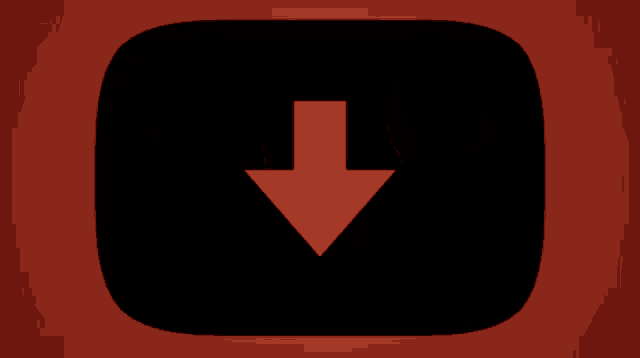 a youtube logo with arrows pointing down
