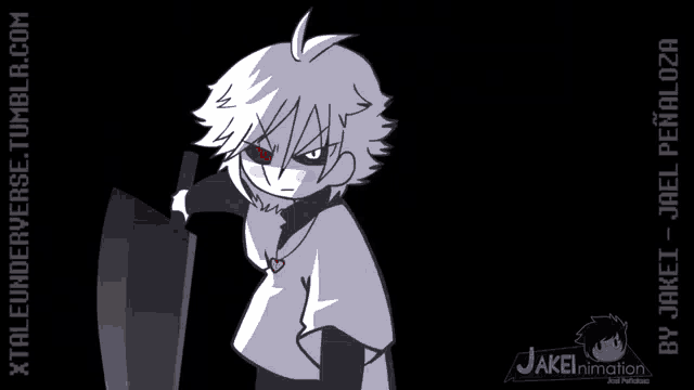 a cartoon of a boy holding a sword and saying royal guards they are all the same