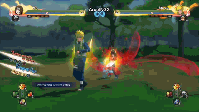 a video game with the name arquingx on the top