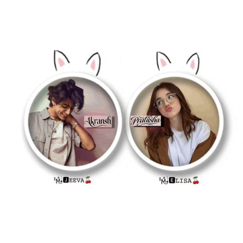 a picture of a boy and a picture of a girl with the names akrash and pratisha