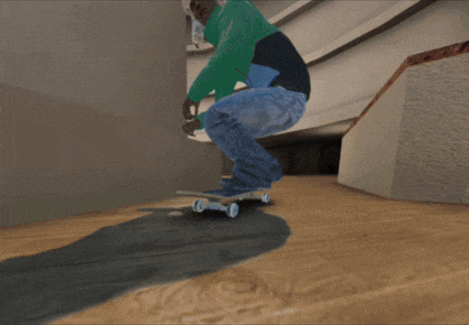 a person is doing a trick on a skateboard with the word supreme on the bottom