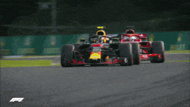 a race car with red bull on the side