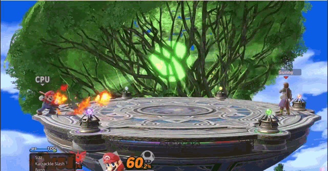 a screenshot of a video game with cpu written on the top left