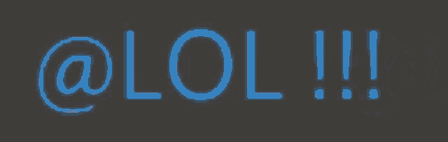a close up of a neon sign that says ' @ lol ' on it .