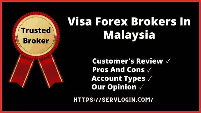 a trusted broker badge is on a black background