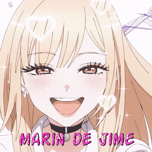 a picture of a girl with the name marin on it