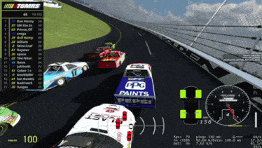 a tgmrs race is being played on the computer