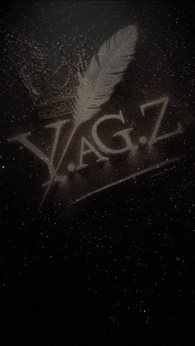 a feather and a pen with the letters yag.z