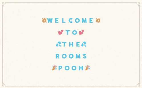 congratulations level up six room pooh is written on a white background