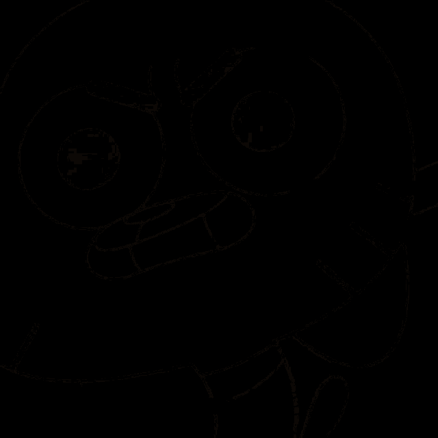 a cartoon character from the amazing world of gumball is kicking something