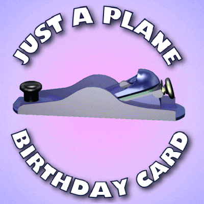 just a plane birthday card with a plane in the center