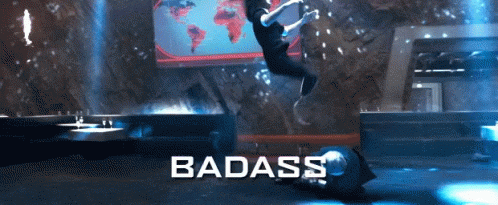 Badass GIF - Kingsman Badass Flip GIFs
