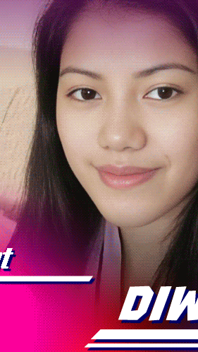 a close up of a woman 's face with the word diw on the bottom right